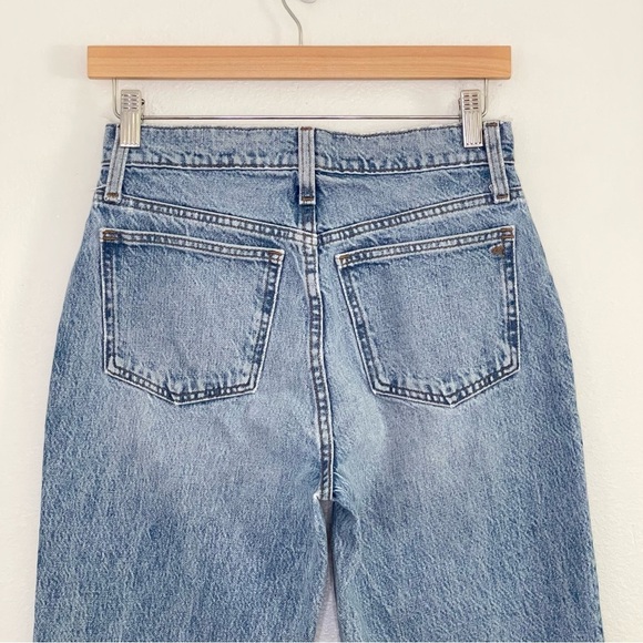 Madewell Petite Perfect Vintage Straight Jean High Waist Rigid Denim Seyland 25P - Picture 9 of 16